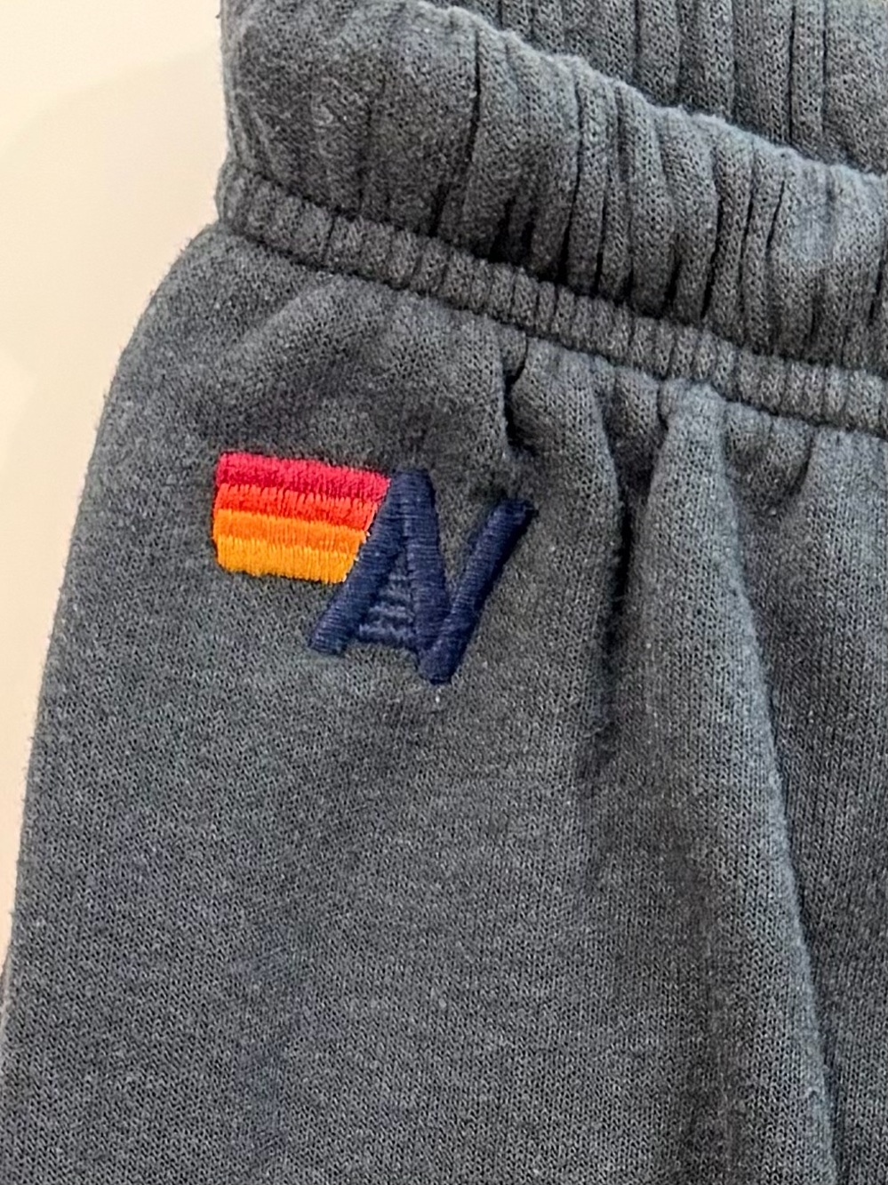 Aviator Nation 5 Stripe Hoodie & Sweatpants Set XS/S Navy Charcoal - Picture 6 of 16